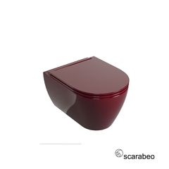 Λεκάνη Κρεμαστή GLAM/50,5 Twist με κάλυμμα Slim Soft Close, Scarabeo Cherry Glossy 520100SC-830