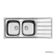 ΝΕΡΟΧΥΤΗΣ AREA 116x50 APELL INOX ΛΕΙΟ 8216-110