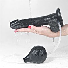 Lovetoy Squirting Dildo Black 9''-thumb-2