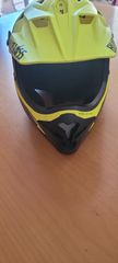 Full face yellow bluegrass helmet for mtb and motocross