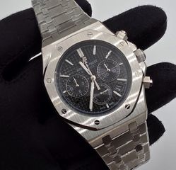 Audemars piguet royal oak black chronograph αντιγραφο replica