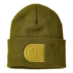 Carhartt Σκούφος Knit Cuffed C Patch beanie dark bronzed green