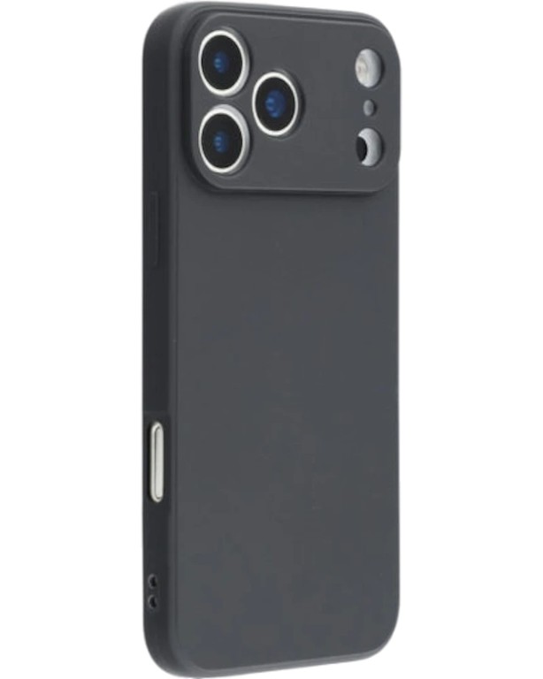 Matt TPU case protect lens for iPhone 17 Pro Max Black