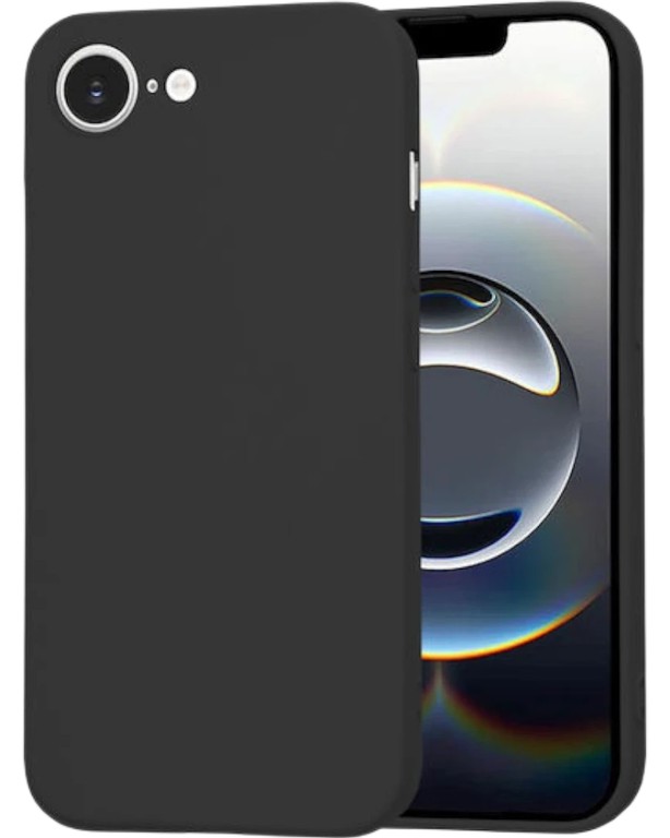 Matt TPU case protect lens for iPhone 16e Black