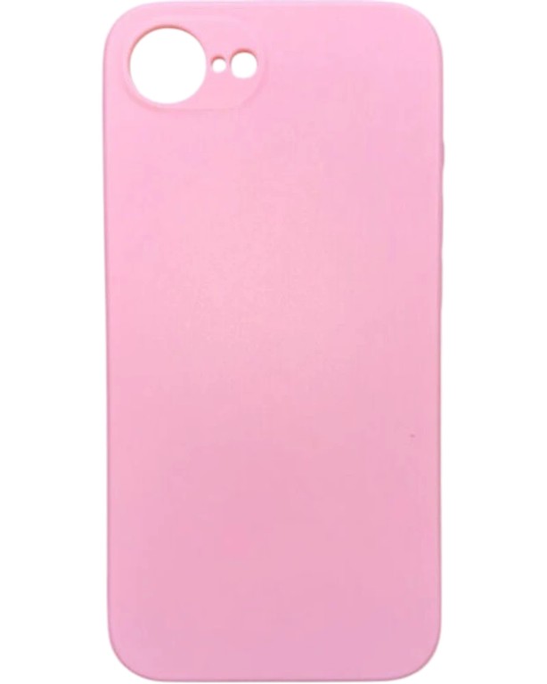 Matt TPU case protect lens for iPhone 16e Pink