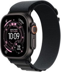 Apple Watch Ultra 3 Titanium 49mm Αδιάβροχο με eSIM και Παλμογράφο (Black Titanium Case with Black Alpine Loop - Large) - Πληρωμή και σε εως 12 δόσεις