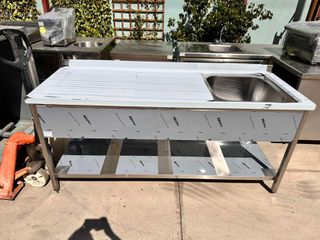 Λάντζα ανοιχτή STOCK με 1 γούρνα 50x50 (Κ1102)