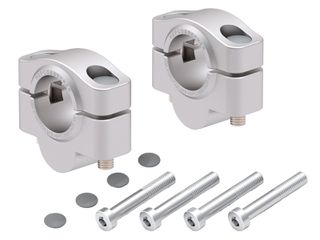 HEPCO & BECKER αποστάτες τιμονιού 20mm ύψος για Yamaha Ténéré 700 (2025-) Ασημί