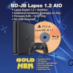 PS4 Lapse v1.2 Jailbreak Blu-Ray BD-ROM exploit homebrew CFW Custom Firmware GoldHEN