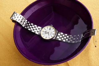 Orient Date Automatic ER27-C3-A Glass Back. Made in Japan.  Αυτόματο ρολόι.