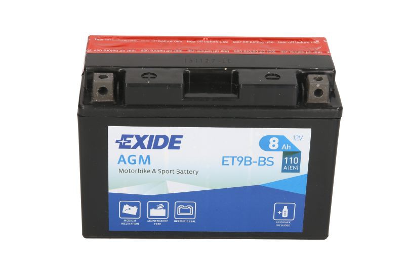 ΜΠΑΤΑΡΙΑ YT9B-BS EXIDE