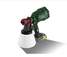 Πιστόλι βαφής μπαταρίας PARKSIDE® 20 V »PFSA 20-Li B2«, χωρίς μπαταρία και φορτιστή