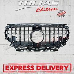 MERCEDES BENZ E CLASS W214 SPORT GRILLE Type GT BLACK / CHROME / ΜΑΣΚΑ ΠΡΟΦΥΛΑΚΤΗΡΑ PANAMERICANA