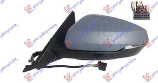 Καθρέφτης Ηλεκτρικός Θερμαινόμενος Ηλεκτρικά Ανακλινόμενος Βαφόμενος (Με Φλάς) (8pin) (Aspherical Glass) (82B857409B9B9) Αριστερός  για AUDI A1 18-