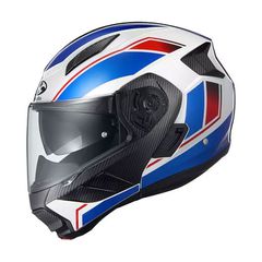 Ανοιγόμενο Κράνος KABUTO RYUKI Flat White Blue HD-08KABPHE005