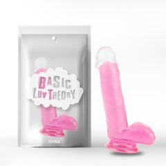 Sensual Thrill Realistic Dildo 17.7 cm Pink-thumb-3