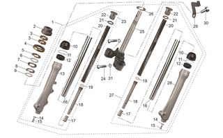 Κάλυμα Παξιμάδι Τάφ Πηρουνιού Gemini Ark.125 ZA0-000619-0