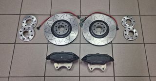 ΚΙΤ ΦΡΕΝΩΝ ( BREMBO Hyper ) ΤΕΤΡΑΠΙΣΤΟΝΕΣ ΔΑΓΚΑΝΕΣ + ΔΙΣΚΟΠΛΑΚΕΣ ( 330 m.m. ) + ΣΩΛΗΝΑΚΙΑ ΥΨΗΛΗΣ + ( H&R ) ΑΠΟΣΤΑΤΕΣ