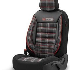 Otom Σετ Καλύμματα Αυτοκινήτου GTI Sports Design Μαύρα/Κόκκινα καινούργια