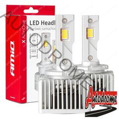 Amio - ΛΑΜΠΕΣ LED D3S/D5R/D8S 12/24V 6000K 9.000lm 50W X ALL IN ONE SERIES CAN-BUS (ΜΕ ΑΝΕΜΙΣΤΗΡΑΚΙ) - 2 ΤΕΜ. (03669/AM)