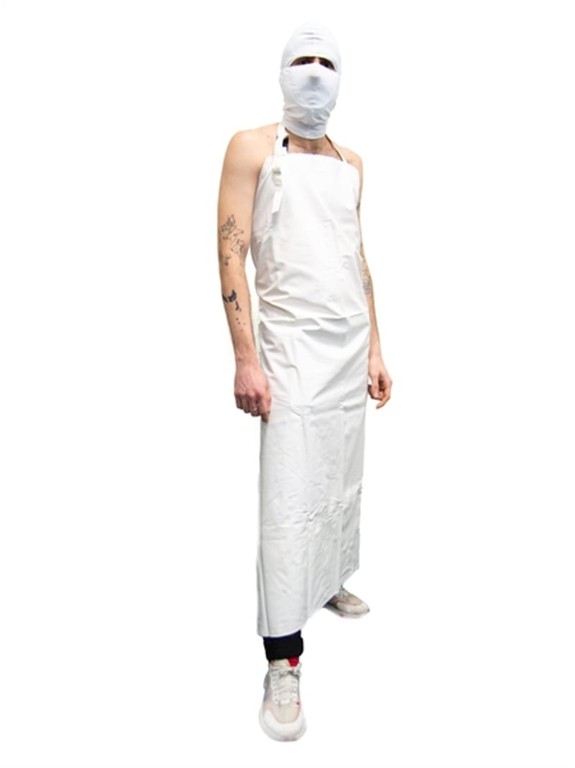 PVC Butchers Apron White OS