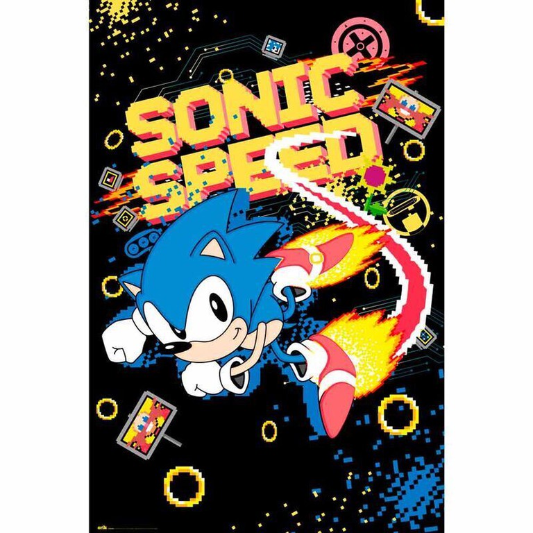 Sonic the Hedgehog Speed Sega poster