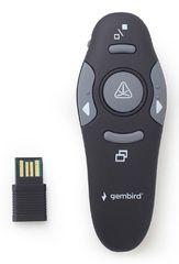 Gembird WP-L-11 wireless presenter RF Black