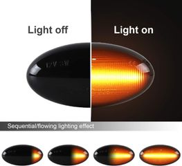 Led φλας φτερού για Peugeot 107, 206, 307 / Citroen C1, C2, C3, C5,