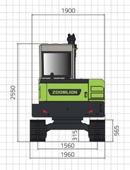 Εκσκαφάκι (διαβολάκι) Sany 2026 ZE55GU 5.800kg Kubota Κινητήρα ***TruckCrane***-thumb-22