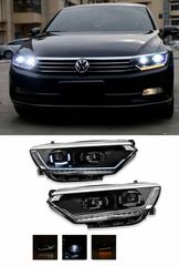 ΦΑΝΑΡΙΑ ΕΜΠΡΟΣ LED Headlights VW Passat B8 Head Lights With Sequential Indicators 2015-2019