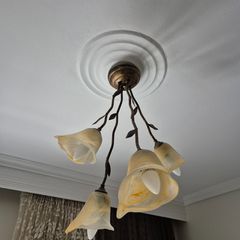 Χατζηιωάννου – Φωτιστικό οροφής με 5 φώτα & σχέδιο φύλλων