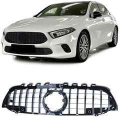 Σπορ μάσκα μαύρου γυαλιστερού για Mercedes A Class W177 V177 18-24