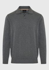 Funky Buddha Ανδρική πλεκτή μπλούζα polo FBM012-049-09