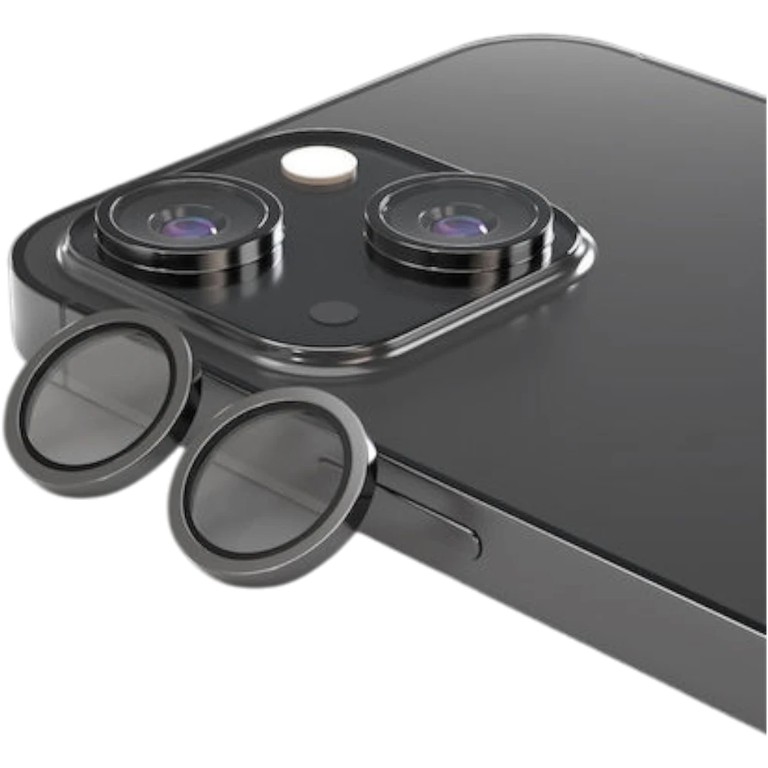 Camera Lens Protector Tempered Glass for iPhone 15 / 15 Plus Black