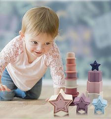 Magni - Silicone Stacking Tower w. Star Shaped Boxes (5548)-thumb-2