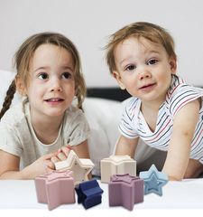 Magni - Silicone Stacking Tower w. Star Shaped Boxes (5548)-thumb-1