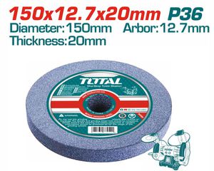 Σμυριδοτροχός TOTAL Φ-150 Χ 12.7 Χ 20mm / 36grit για Τροχό TGB15015 ( TAC1506026 )
