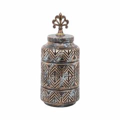 ΚΕΡΑΜΙΚΟ ΒΑΖΟ Fylliana ΒΕΡΑΜΑΝ ΜΠΡΟΝΖΕ 32.5εκ sls