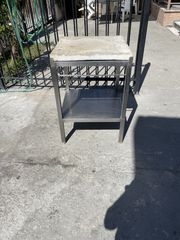 Πάγκος κοπής με τεφλον λευκό 60x60