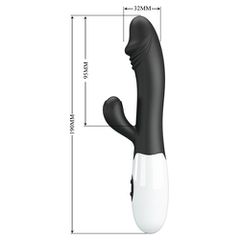 Pretty Love Snappy Rabbit Vibrator BLACK-thumb-6