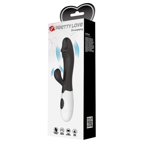 Pretty Love Snappy Rabbit Vibrator BLACK