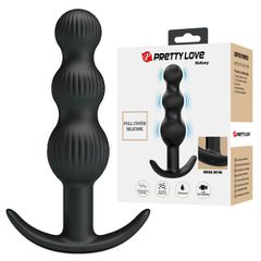 SIDNEY vibrating anal silicone beads plug