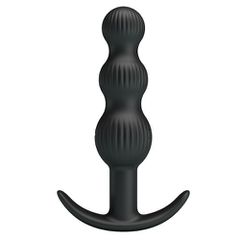 SIDNEY vibrating anal silicone beads plug-thumb-7