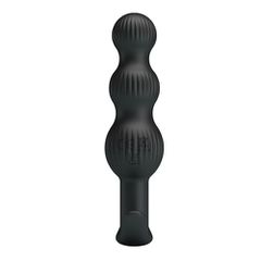 SIDNEY vibrating anal silicone beads plug-thumb-6