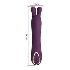 PRETTY LOVE DJ Rabbit ears stick vibrator-thumb-5