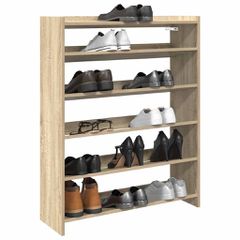 Ράφι παπουτσιών Sonoma Oak 80x25x100 cm Κατασκευασμένο ξύλο 859898