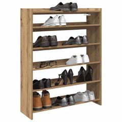 Ράφι παπουτσιών Artisan Oak 80x25x100 cm Κατασκευασμένο ξύλο 859904