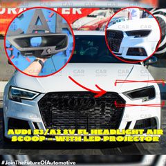 Audi S3/A3 8V Facelift Air Scoop Προβολέα – Με LED Projector