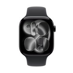 Apple Watch Series 11 GPS Jet Black Aluminium 46mm - Black Sport Band (S/M)