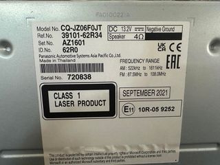 Εργοστασιακό Ράδιo-cd ραδιόφωνο με Bluetooth Suzuki Ignis  CQJZ06F0JT-thumb-2